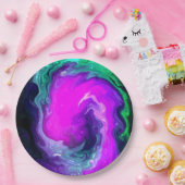 Arsty Swirl Design Pappteller (Party)