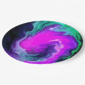 Arsty Swirl Design Pappteller (Schrägansicht)