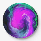Arsty Swirl Design Pappteller (Vorderseite)