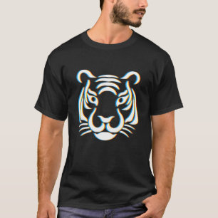 Arsty Tiger Face   Linie Zeichnend Jahr 2022 des T T-Shirt