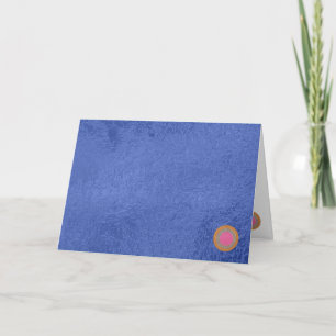 Art101 Gold Siegel - Blue Berry Satin Silk Blanks Feiertagskarte