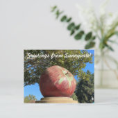 Art2Celebrate: Grüße aus Sunnyvale Postkarte (Stehend Vorderseite)