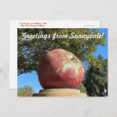 Art2Celebrate: Grüße aus Sunnyvale Postkarte (Vorne/Hinten)