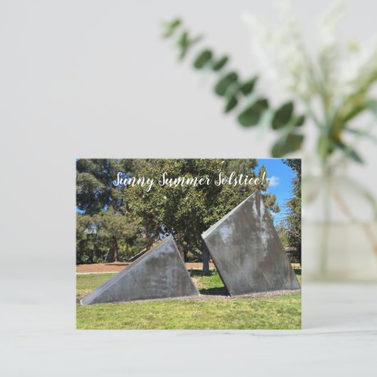 Art2Celebrate: Sonnige Sommersonne! Postkarte (Stehend Vorderseite)