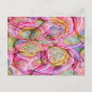 Art. 101 PINK Graffiti - Exotische Muscheln Postkarte