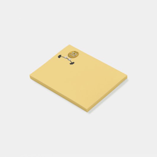 Art 3d, die Emoticon übertreibt Post-it Klebezettel (angewinkelt)