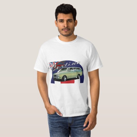 Art-60er-Mod des Cortina Mk2 Retro T-Shirt (Vorne ganz)
