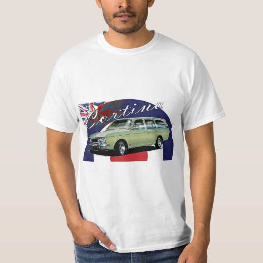 Art-60er-Mod des Cortina Mk2 Retro T-Shirt (Vorderseite)