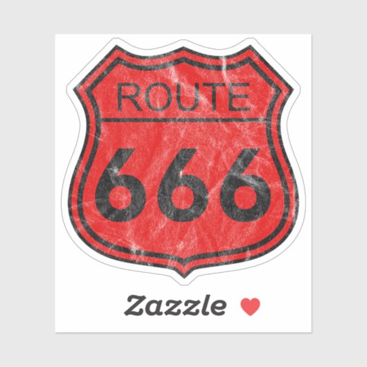 Art 666 (rot) aufkleber (Blatt)