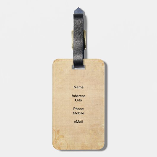 Art. 66 gepäckanhänger (Rückseite vertikal)