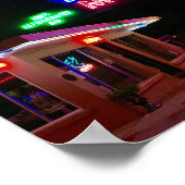 Art 66 Neon | Blue Swallow Motel | Tucumcari, NM Poster (Ecke)