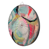 Art Abstract Fluro Acrylic Painting   Dartscheibe (Vorderseite rechts)