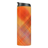 art abstract geometric diagonal lines pattern, blu thermosbecher (Nach rechts gedreht)
