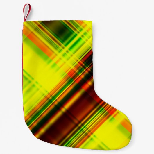 art abstract geometric diagonal pattern background kleiner weihnachtsstrumpf (Vorderseite)