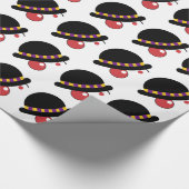 Art Abstrakt Clown Geburtstag Geschenkpapier (Ecke)