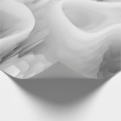 Art abstrakt Fraktal Welle verschwommen monochrome Geschenkpapier (Ecke)
