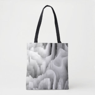 Art abstrakt Fraktal Welle verschwommen monochrome Tasche