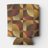 Art Abstrakt Geometric Textured Background Dosenkühler (Rückseite)