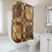 Art Abstrakt Geometric Textured Background Duschvorhang (Beispiel)