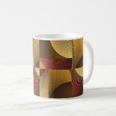Art Abstrakt Geometric Textured Background Kaffeetasse (VorderseiteRechts)