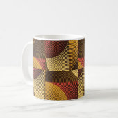 Art Abstrakt Geometric Textured Background Kaffeetasse (Vorderseite Links)