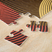 Art Abstrakt Geometric Textured Background Puzzle (Seite)