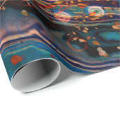 Art abstrakt Grunge Textur Hintergrund Kunst, Text Geschenkpapier (Rolleneckpunkt)