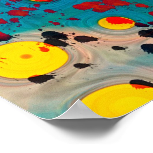 Art abstrakt Grunge Textur Hintergrund Kunst, Text Poster (Ecke)