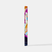 Art Abstrakt Shape Hintergrund iPhone Hülle (Linke Seite)