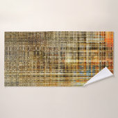 Art abstrakte farbige geometrische Schnittkante Badehandtuch (Badehandtuch)