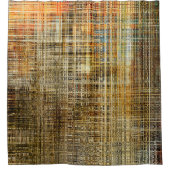 Art abstrakte farbige geometrische Schnittkante Duschvorhang (Vorderseite)