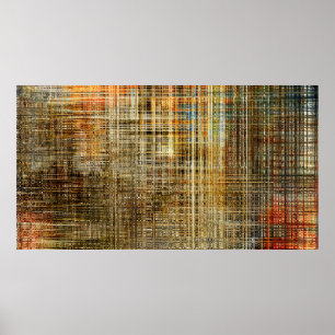 Art abstrakte farbige geometrische Schnittkante Poster