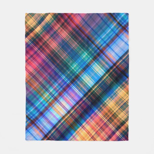 Art abstrakte geometrische Muster Regenbogen ba Fleecedecke (Vorderseite)