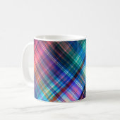 Art abstrakte geometrische Muster Regenbogen ba Kaffeetasse (Vorderseite Links)
