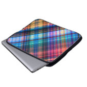 Art abstrakte geometrische Muster Regenbogen ba Laptopschutzhülle (Vorne Knopf)
