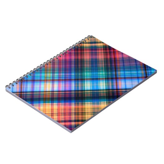 Art abstrakte geometrische Muster Regenbogen ba Notizblock (Linke Seite)