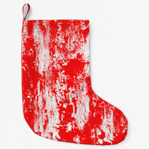 Art abstrakter Grunge Illustrierpinseleffekt Kleiner Weihnachtsstrumpf