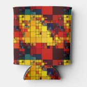 Art abstraktes, dynamisches geometrisches Regenbog Dosenkühler (Vorderseite)