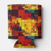 Art abstraktes, dynamisches geometrisches Regenbog Dosenkühler (Rückseite)