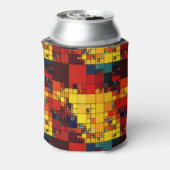 Art abstraktes, dynamisches geometrisches Regenbog Dosenkühler (Kanne Rückseite)