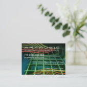 Art Acoustico Guitar Business Card Visitenkarte (Stehend Vorderseite)