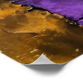 Art_afrofuturistische Steampunk-Frau Lila Poster (Ecke)