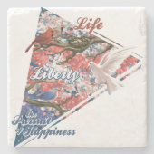 Art Amerikas Steinuntersetzer (Vorderseite)