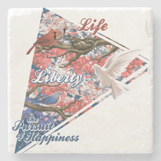 Art Amerikas Steinuntersetzer (Vorderseite)