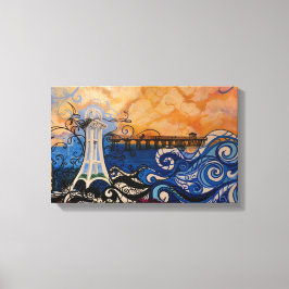 Art an der Küste Leinwanddruck