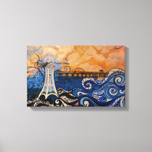 Art an der Küste Leinwanddruck (Vorderseite)