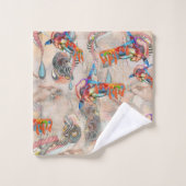 Art-Analog-Mind-zeichn Badhandtuch Set (Waschlappen)