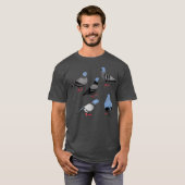 Art and Things Pigeons Tee Shirt (Vorne ganz)