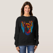 Art Angel Wings German Shepherd Dog Sweatshirt (Vorne ganz)
