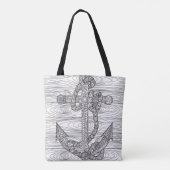 Art-Anker und Seil 2 Tasche (Rückseite)